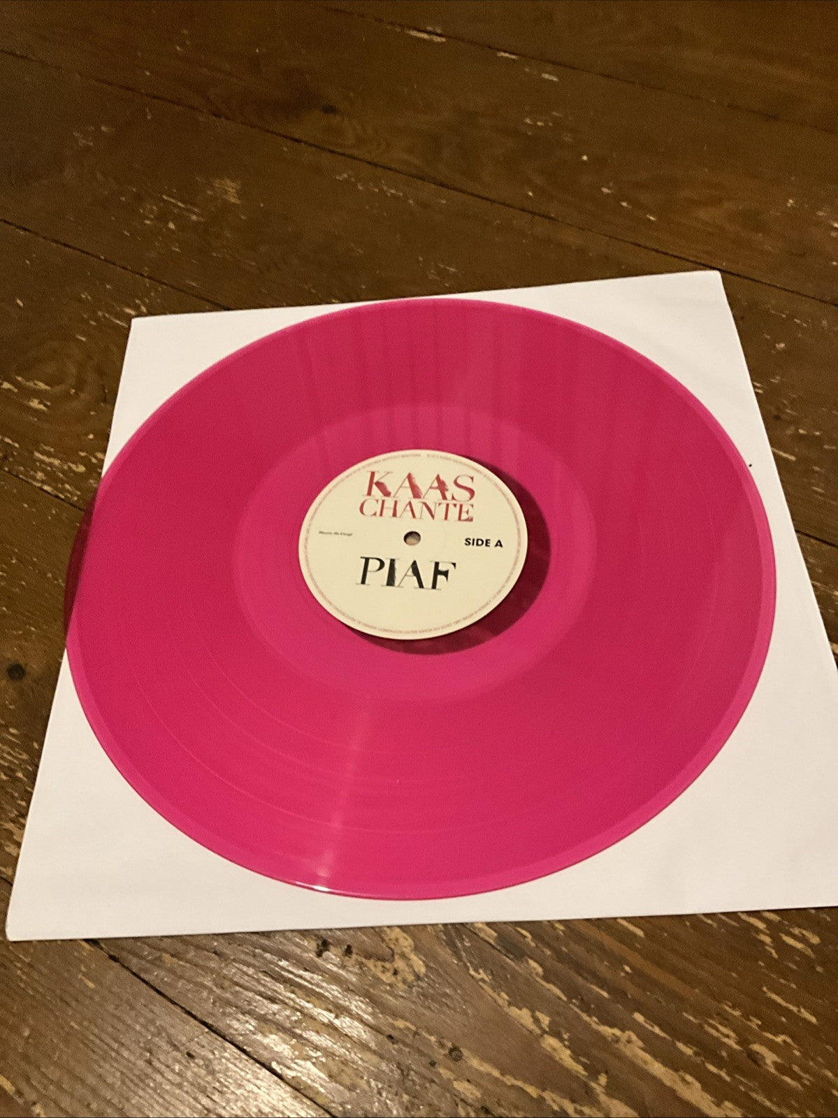 KAAS, Patricia - Kaas Chante Piaf (reissue) - TRANSLUCENT PINK VINYL 2XLP