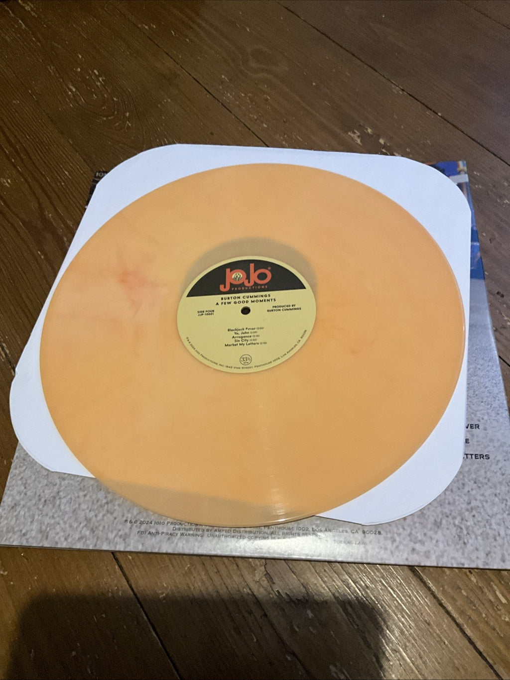 Burton Cummings A Few Good Moments double 2 LP orange coloured vinyl record 2024