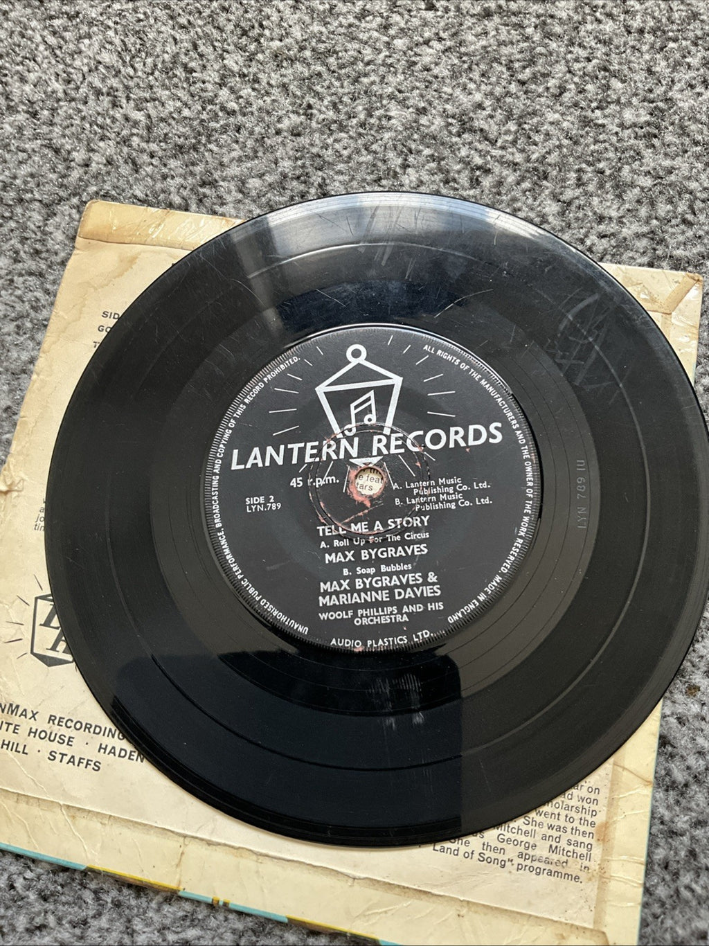 max bygraves vinyl Tell Me A Story