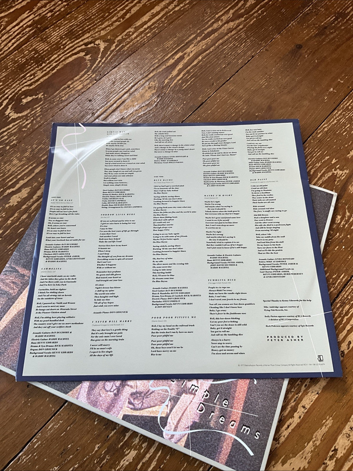 Linda Ronstadt Simple Dreams (Vinyl) 12" Album Coloured Vinyl (Limited Edition)