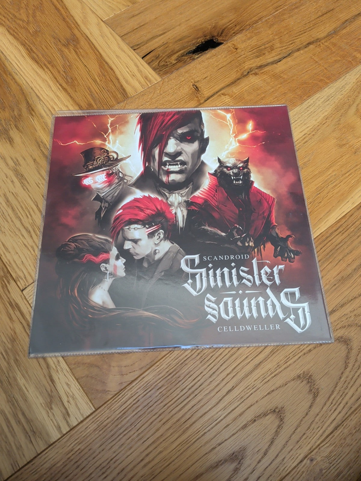 Celldweller Scandroid  Sinister Sounds VINYL 12" EP 2024 Shaped Coloured Vinyl