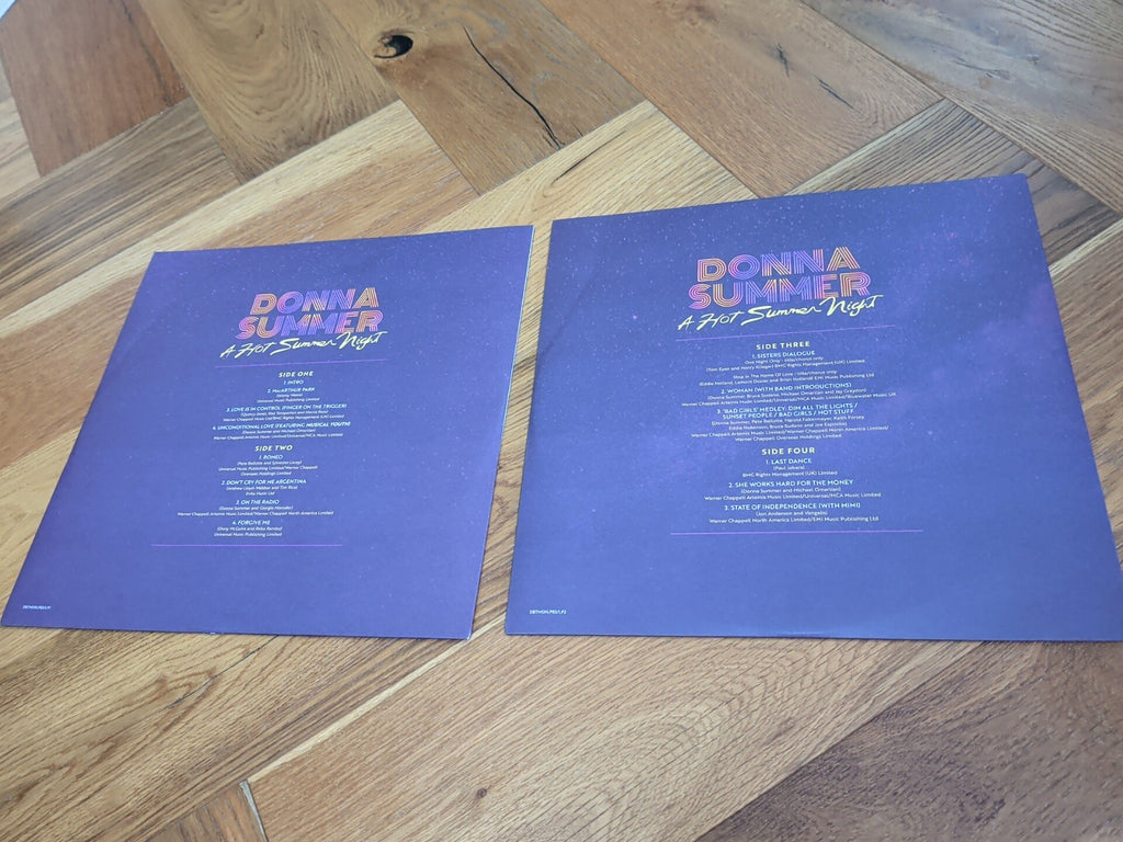 A Hot Summer Night Purple Coloured Vinyl by Donna Summer Record LP X 2 Album