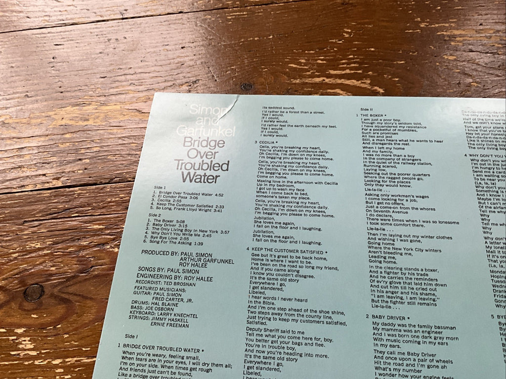 Bridge over Troubled Water by Simon and & Garfunkel Record 2018 LP