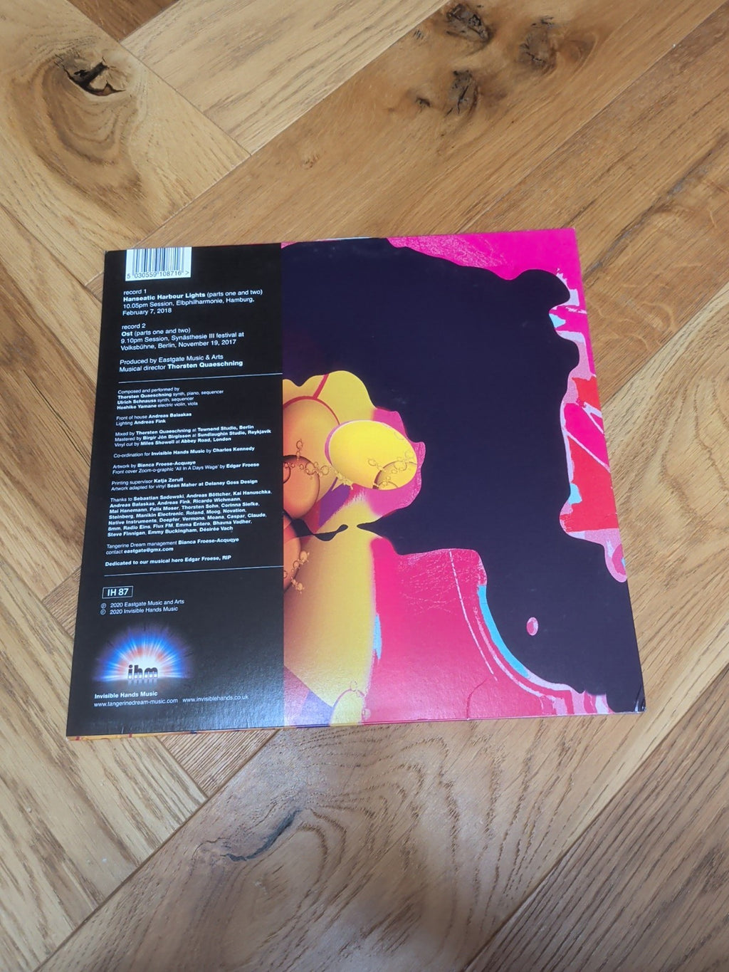 Sessions 3 by Tangerine Dream Record 2020 Vinyl LPx2 Pink Coloured Vinyl