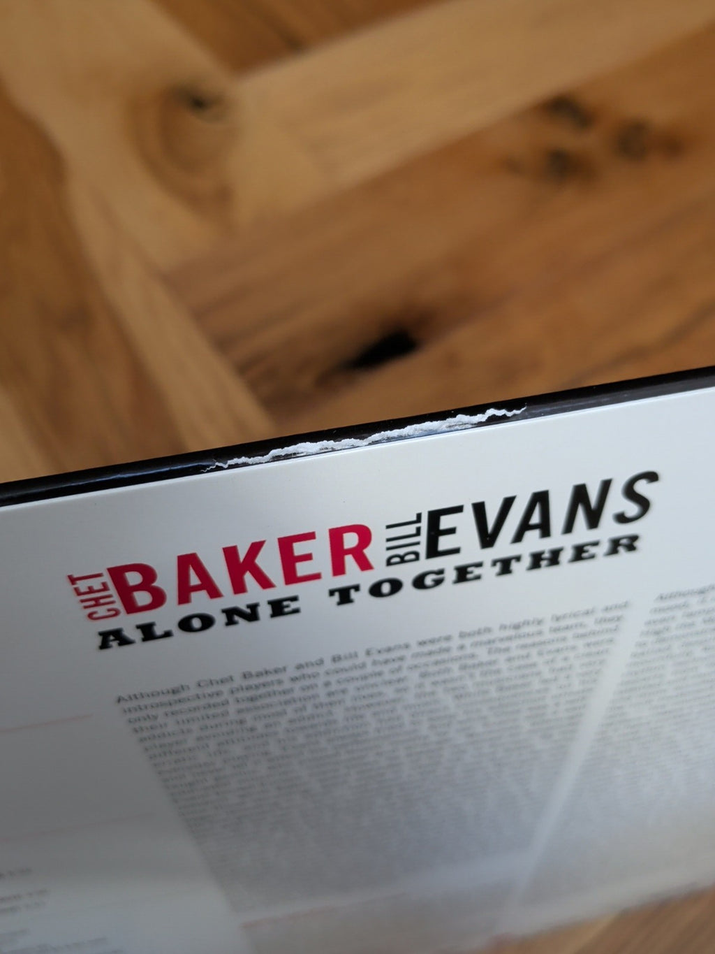 BAKER Chet BILL EVANS  Alone Together  Vinyl limited 180 gram red vinyl LP