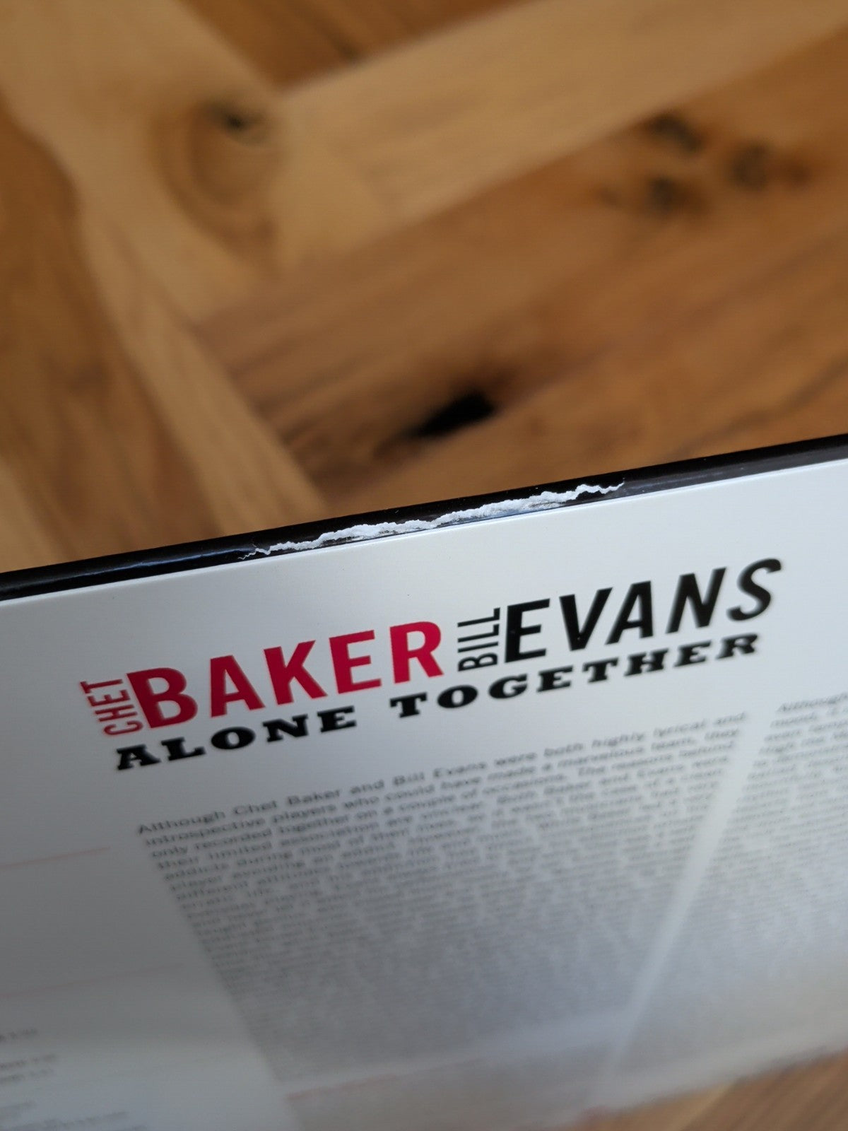 BAKER Chet BILL EVANS  Alone Together  Vinyl limited 180 gram red vinyl LP