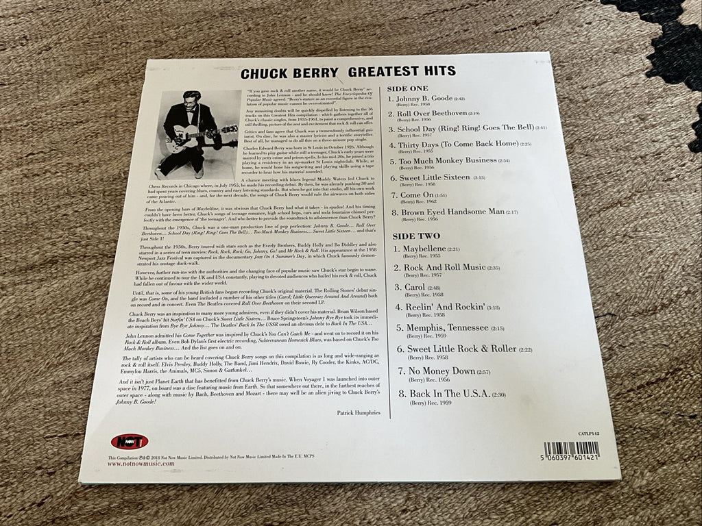 Greatest Hits by Chuck Berry Record 2018 Scratch On Side 1