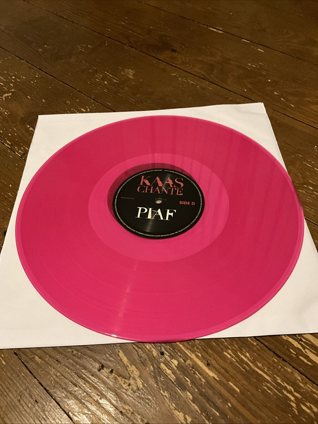 KAAS, Patricia - Kaas Chante Piaf (reissue) - TRANSLUCENT PINK VINYL 2XLP