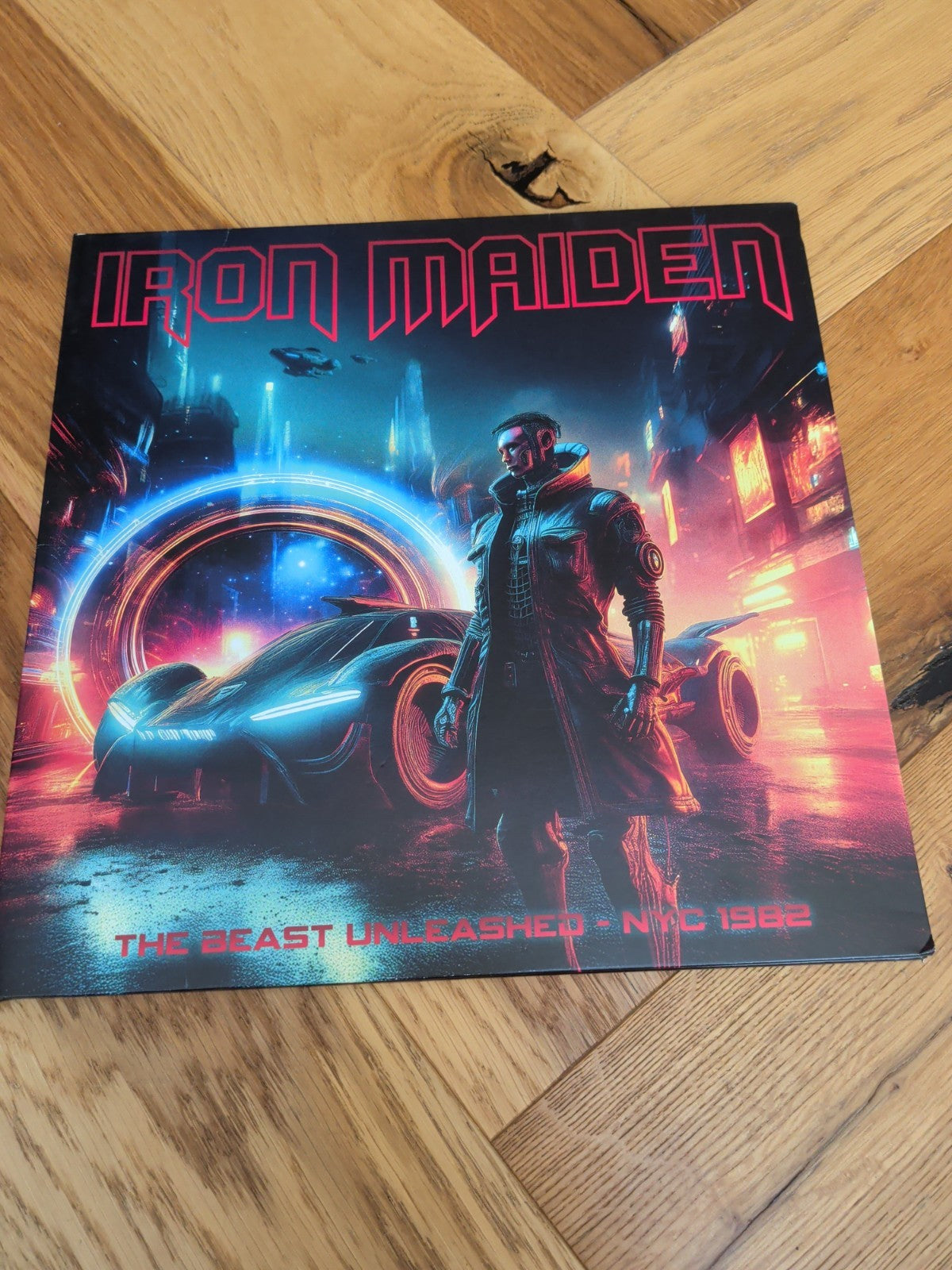 Iron Maiden The Beast Unleashed NYC 1982 Red W/ Black Splatter Vinyl 2Lp