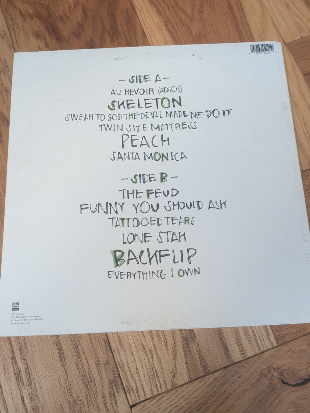 Talon of the Hawk The Front Bottoms Vinyl LP