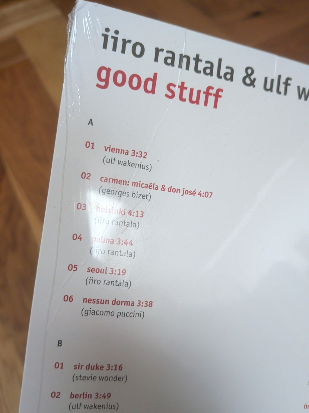 Good Stuff by Iiro Rantala Ulf Wakenius Record 2017 Vinyl LP