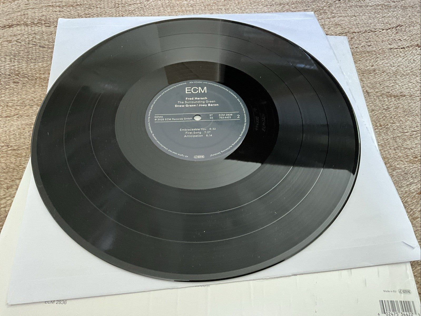 FRED HERSCH DREW GRESS JOEY BARON SURROUNDING GREEN - LP vinyl