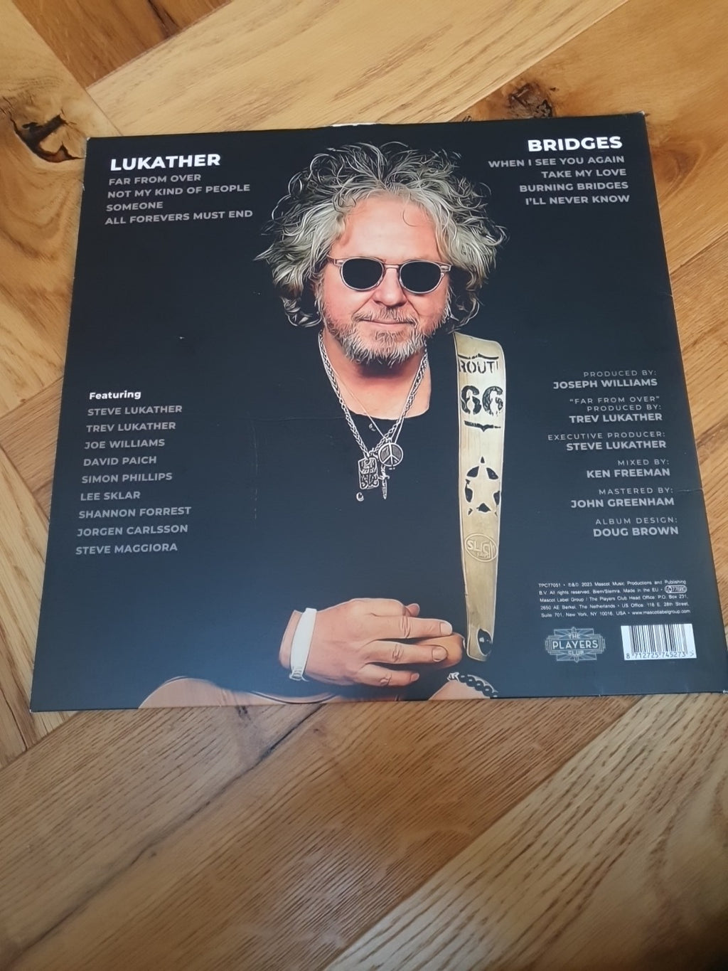 Steve Lukather Bridges LP Album vinyl record 2023 (Toto) 	on The Players Club