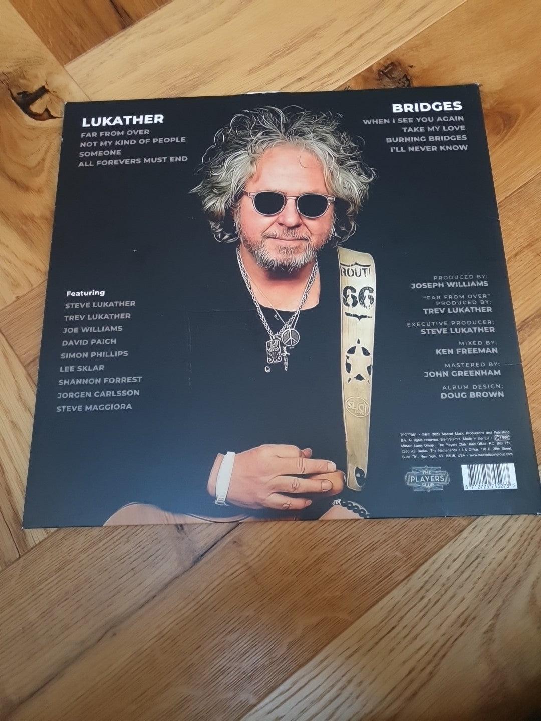 Steve Lukather Bridges LP Album vinyl record 2023 (Toto) 	on The Players Club