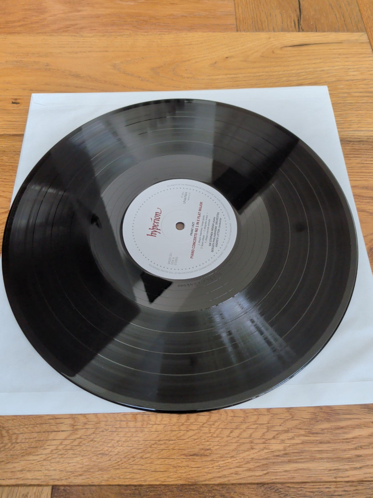 STEPHEN HOUGH BERGEN PHIL GRIEG & LISZT Piano Concerto Vinyl LP