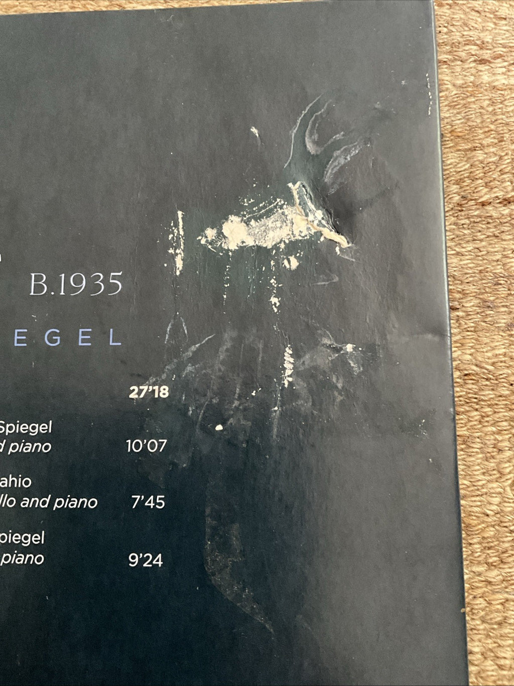 Benjamin Hudson sebastian Klin - Arvo Part Spiegel Im Spiegel VINYL