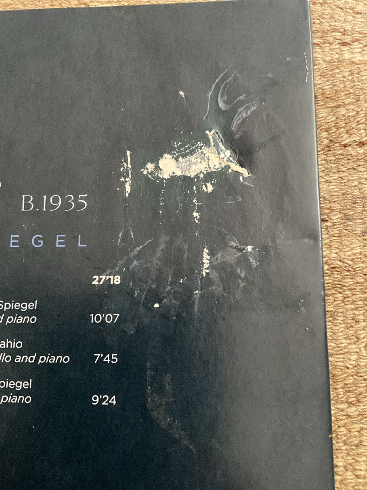 Benjamin Hudson sebastian Klin - Arvo Part Spiegel Im Spiegel VINYL