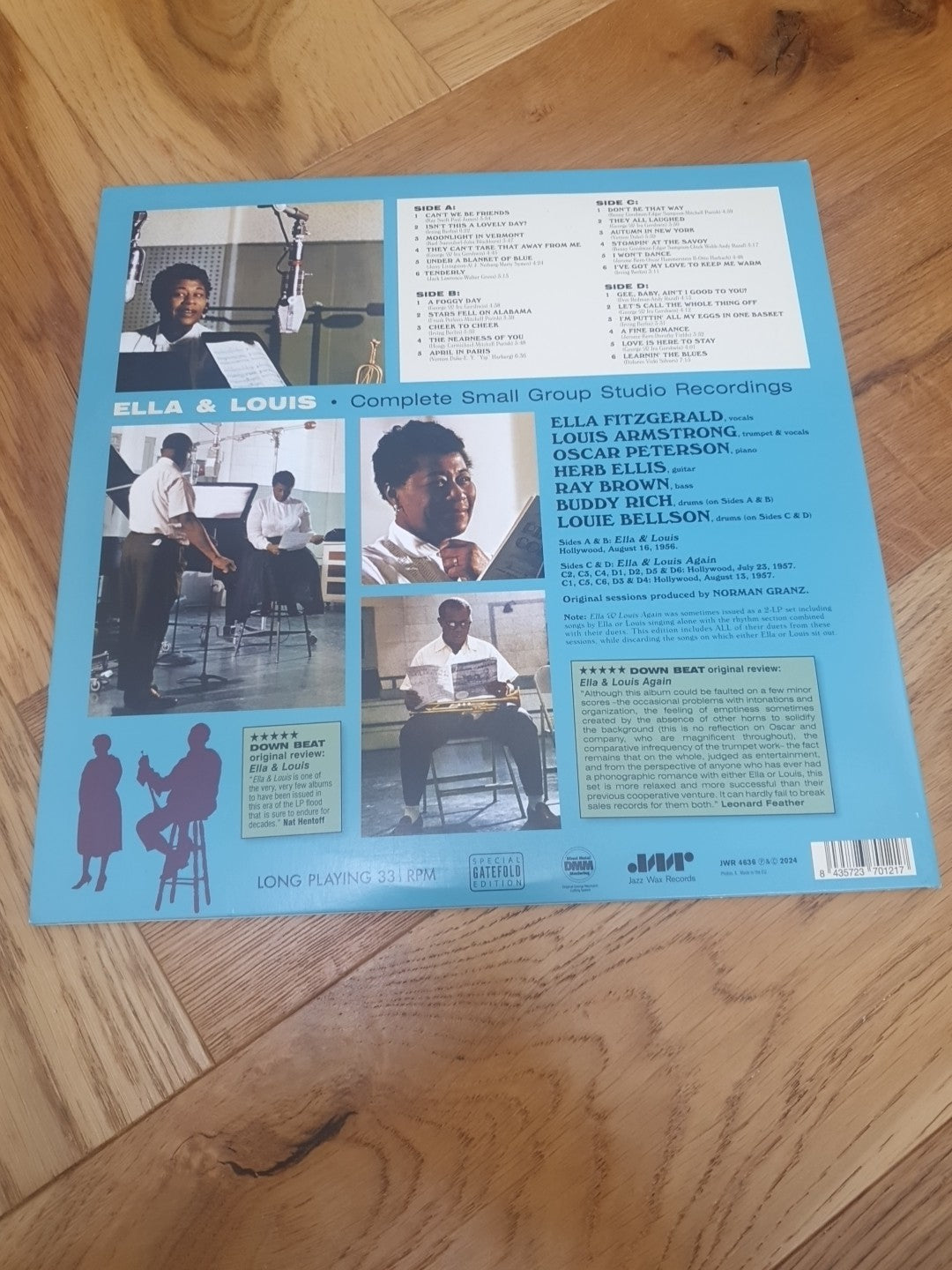 ELLA FITZGERALD & LOUIS ARMSTRONG: ELLA & LOUIS - COMPLETETE SMALL GR - LP vinyl