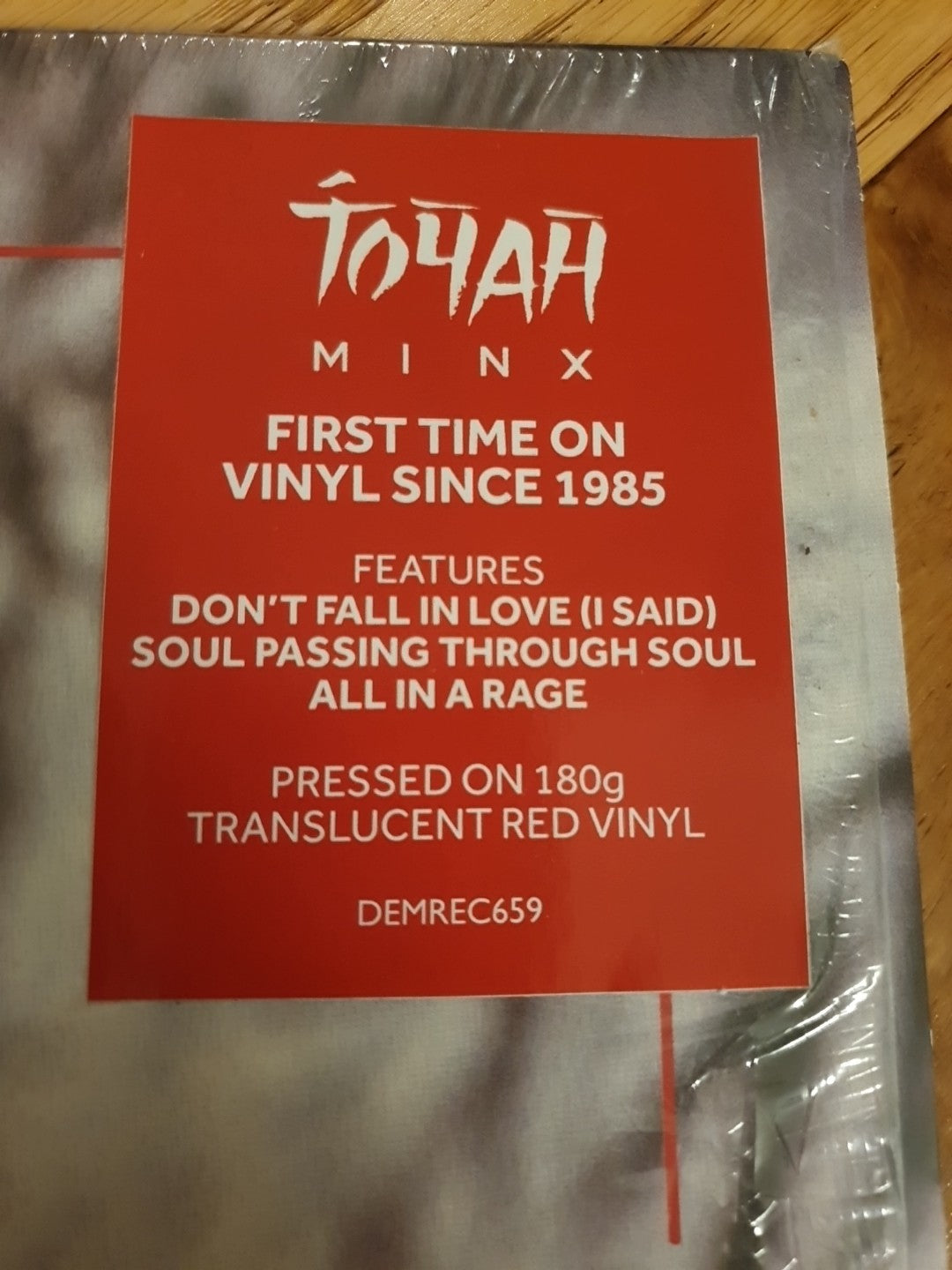 Minx [Translucent Red Vinyl] by Toyah (Record, 2020)