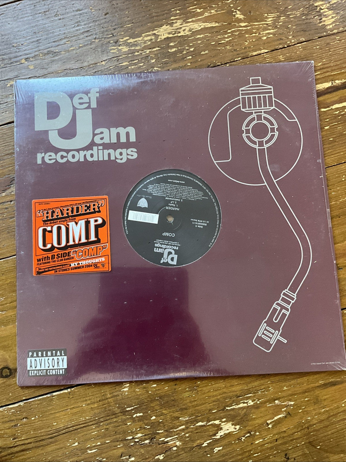 Comp - Harder - 12” (US, Promo) Def Jam Records Vinyl New Sealed