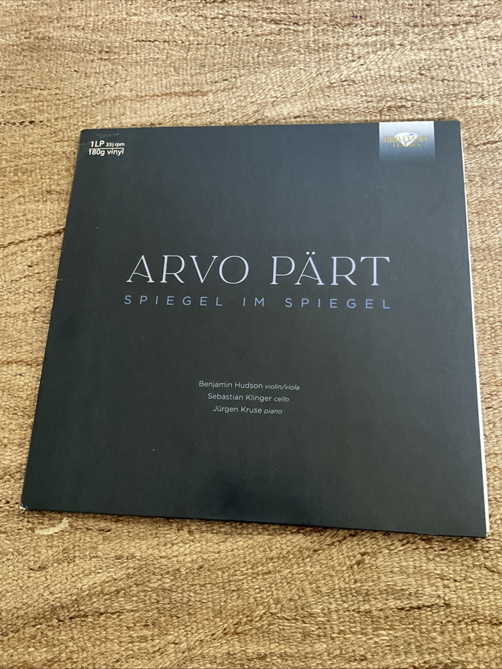Benjamin Hudson sebastian Klin - Arvo Part Spiegel Im Spiegel VINYL