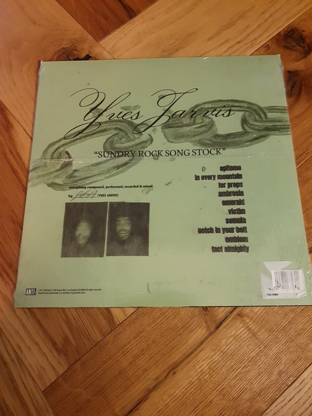Yves Jarvis - Sundry Rock Song Stock (Coloures Vinyl Opaque Green) LP - NEW   rl