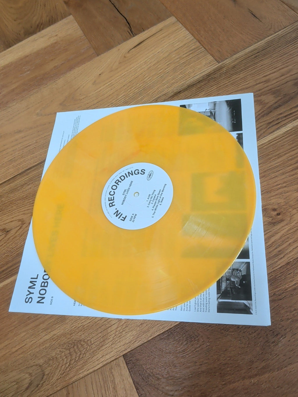 SYML  Nobody Lives Here  Vinyl LP  12" Album Yellow Vinyl