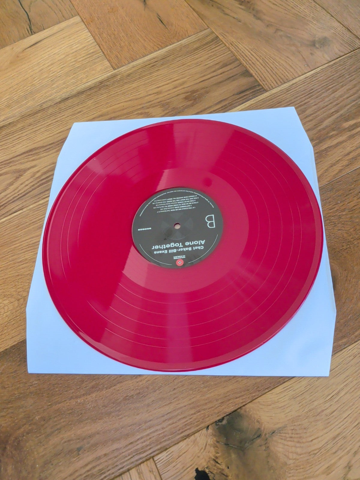 BAKER Chet BILL EVANS  Alone Together  Vinyl limited 180 gram red vinyl LP