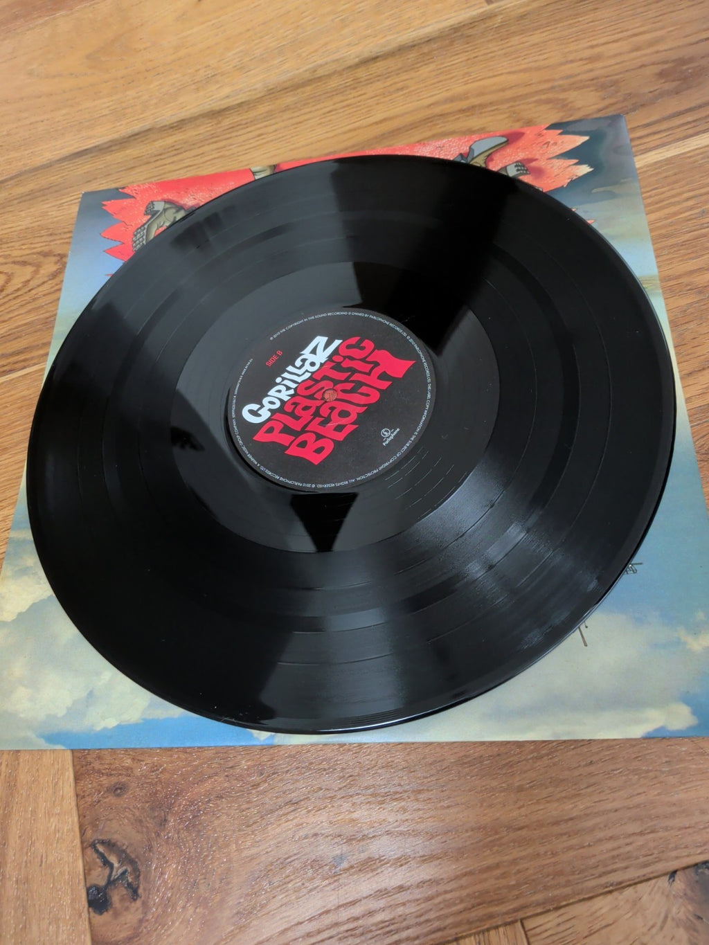 GORILLAZ  PLASTIC BEACH Vinyl LP - SIDES A AND B ONLY