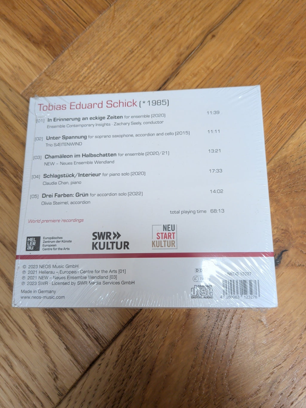 Tobias Eduard S Tobias Eduard Schick Turns and Tensions Chamber Music   CD