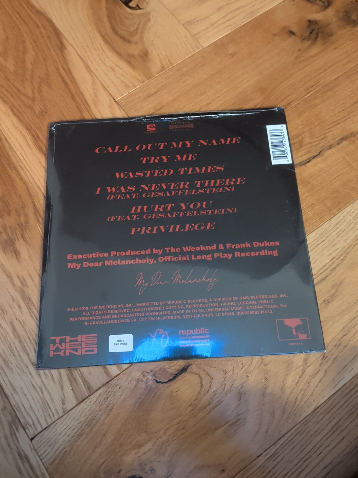My Dear Melancholy  by The Weeknd EP Vinyl Record