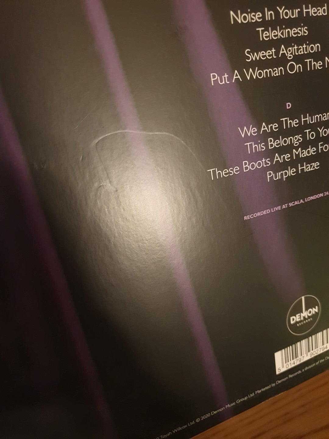 Live at the Scala 2010 by Toyah & the Humans (Record 2020) Purple Coloured Vinyl