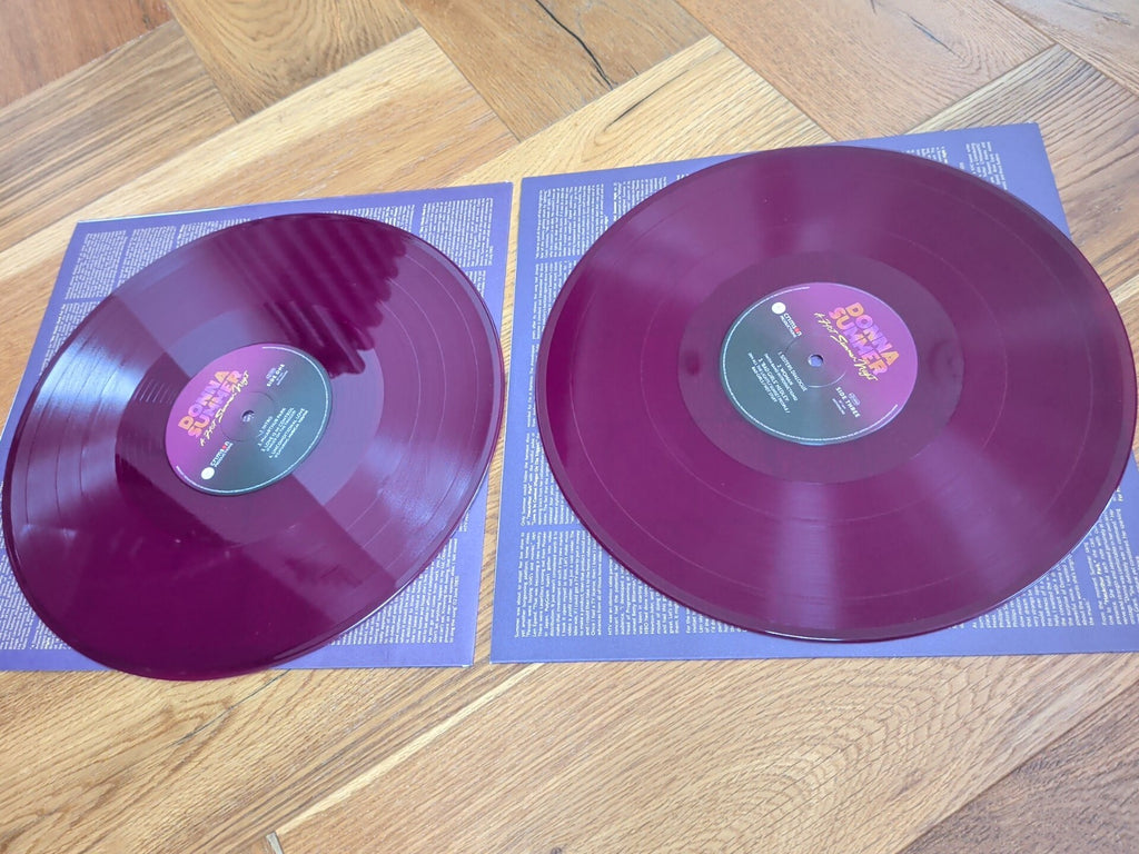 A Hot Summer Night Purple Coloured Vinyl by Donna Summer Record LP X 2 Album