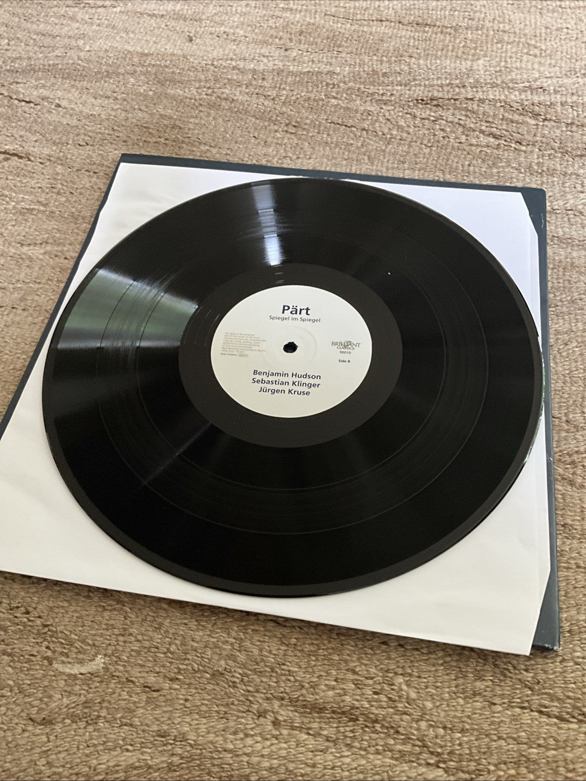 Benjamin Hudson sebastian Klin - Arvo Part Spiegel Im Spiegel VINYL