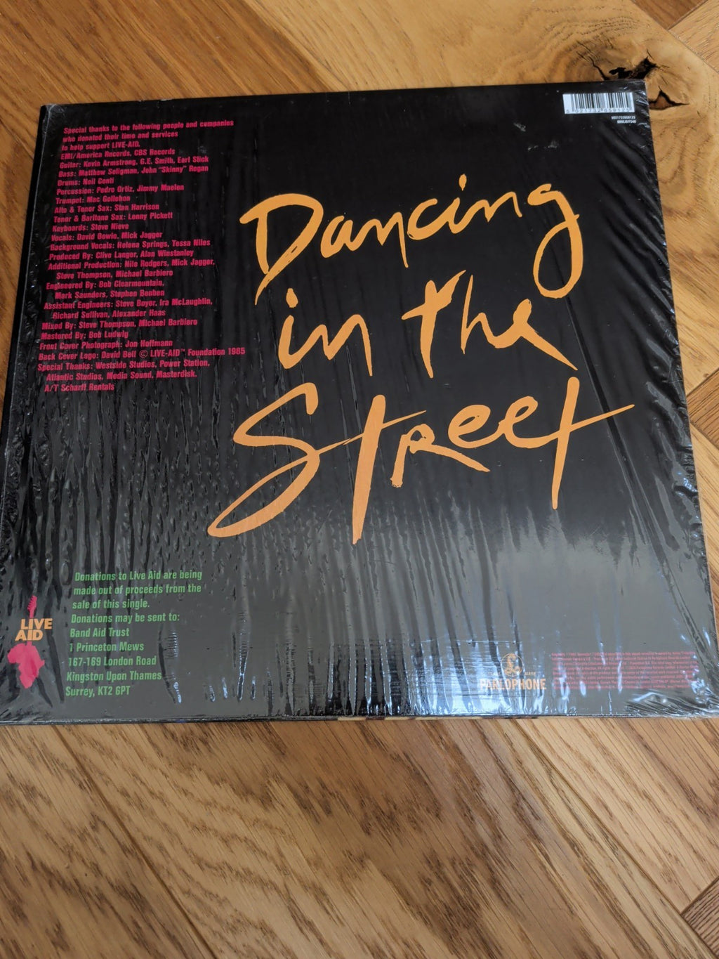 DAVID BOWIE & MICK JAGGER 12" Dancing in the Street WHITE VINYL 40th Anniversary