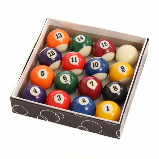 Oypla UK Regulation 16 2” Sports and Stripes Pool Ball Set